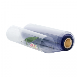 Rotolo in PVC di plastica blu non tossico rigido trasparente da 1 mm