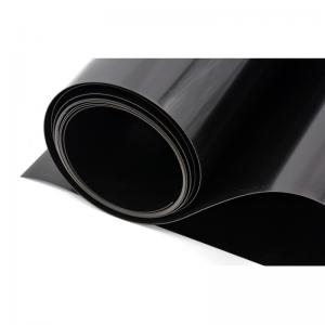 Foglio di plastica sottile nero lucido da 0,15 mm in PVC flessibile lucido