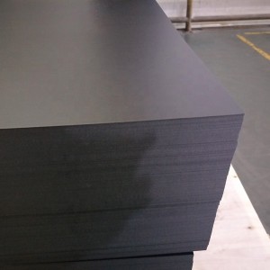 Strato di plastica nero di alta qualità di colore nero del PETG di alta qualità di 800 micron per i pannelli della mobilia