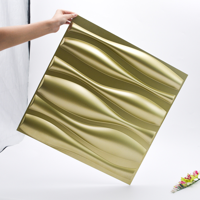 Pannelli di parete decorativi materiali di spessore 3D del pannello di parete di plastica del PVC di isolamento acustico 1 per la decorazione interna