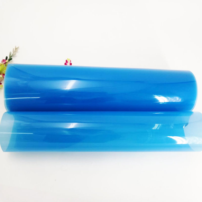 Vendita calda 0.5mm Bule Colore trasparente PVC cloruro di polivinile Film per la formazione di vuoto